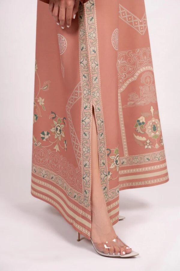 Regal Garden Embroidered Long Kaftan Top