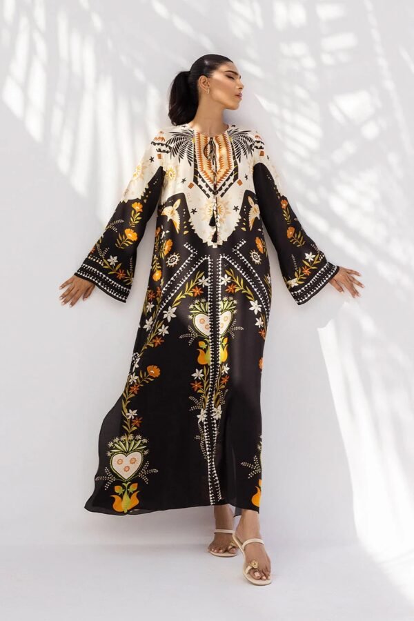 Tropical Bloom Printed Kaftan