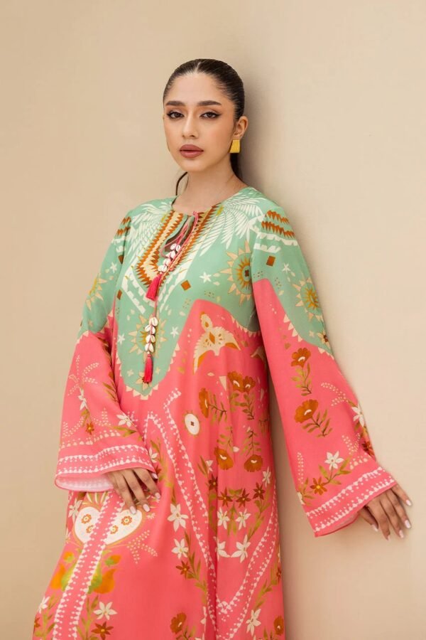 Tropical Bloom Printed Kaftan