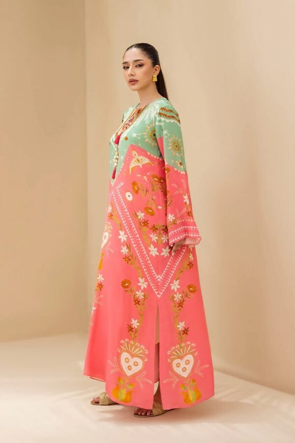 Tropical Bloom Printed Kaftan