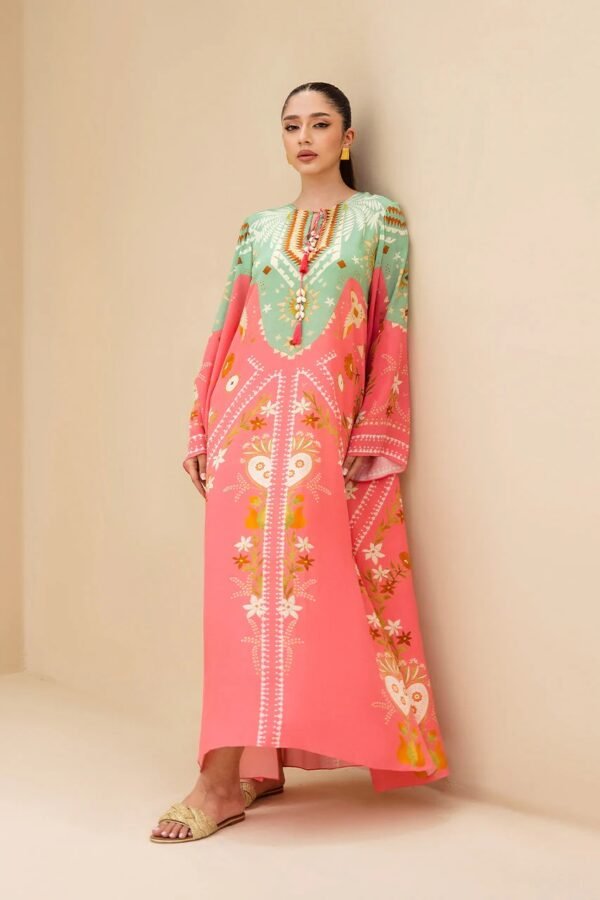 Tropical Bloom Printed Kaftan